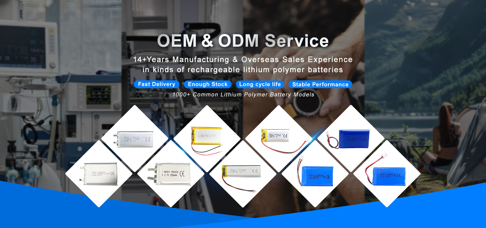 คุณภาพ เซลล์แบตเตอรี่พอลิเมอร์ลิตียม โรงงาน