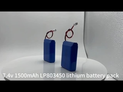 แบตเตอรี่ Li โพลิเมอร์ 803450-2s แบตเตอรี่ 7.4v 1500mAh