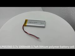 602560 3.7v 1000mAh 3.7wh เซลล์แบตเตอรี่ลิเธียมโพลิเมอร์