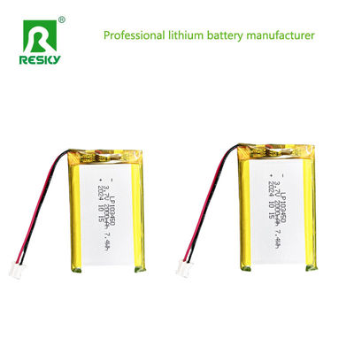 ซื้อ 103450 แบตเตอรี่พอลิเมอร์ลิตียม แพ็ค 3.7V 7.4V 2000mAh แบตเตอรี่ Lipo ชาร์จใหม่ online manufacture