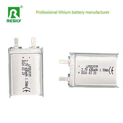 ซื้อ เซลล์แบตเตอรี่ Lipo ที่กําหนดเอง 552535 3.7V 430mAh 400mAh online manufacture