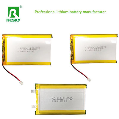 ซื้อ แบตเตอรี่ Lipo ที่สามารถชาร์จได้ แบตเตอรี่ Lithium Ion Polymer Cell 606090 3.7V 4000mAh online manufacture