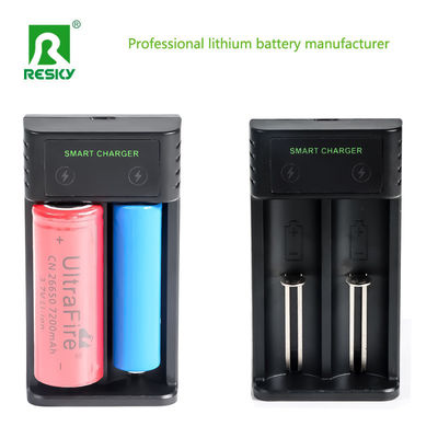 ซื้อ เครื่องชาร์จแบตเตอรี่ทรงกระบอกแบบชาร์จใหม่ 2 สล็อต สําหรับ 18650 18500 20650 online manufacture