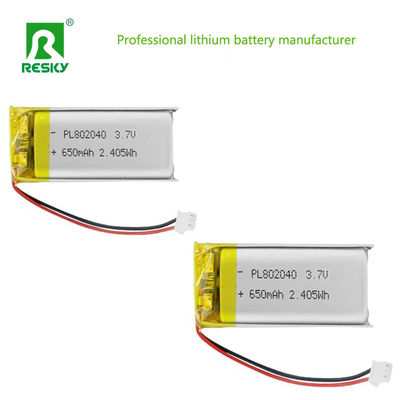 ซื้อ Power Lithium Cell 802045 3.7V 750mAh Rechargeable Lithium Ion Polymer Battery For Smart Device การผลิตออนไลน์