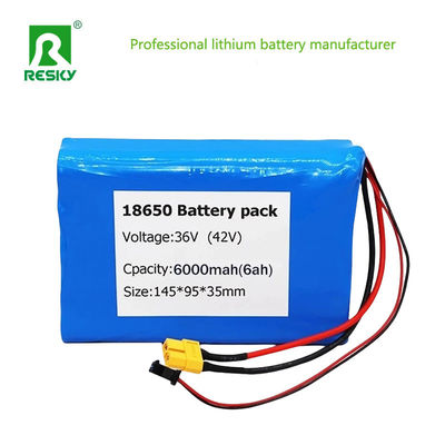ซื้อ ชุดแบตเตอรี่สกู๊ตเตอร์ไฟฟ้า 36V 6Ah 10s3p ชาร์จใหม่ได้ แบตเตอรี่ Li-Ion 18650 การผลิตออนไลน์