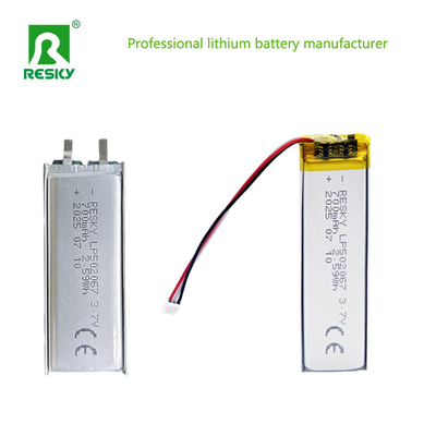 ซื้อ เซลล์แบตเตอรี่ลิเธียมโพลิเมอร์ 502065 502067 3.7V 700mAh เซลล์ลิเธียมแบบชาร์จไฟได้ การผลิตออนไลน์