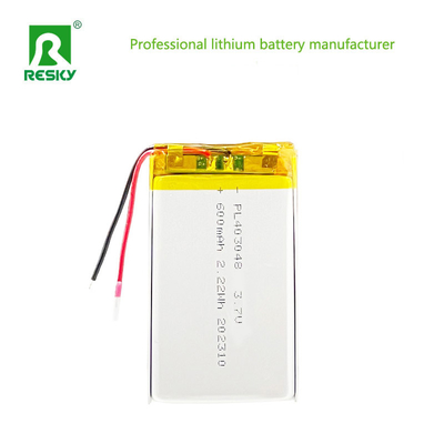 ซื้อ แบตเตอรี่โพลีเมอร์ไอออนลิตียม 403048 3.7V 600mAh 2.22wh Lipo แบตเตอรี่เซลล์สําหรับสัตว์เลี้ยง GPS Tracker การผลิตออนไลน์