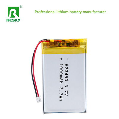ซื้อ พลังงาน แบตเตอรี่ลิธีอุตสาหกรรมเซลล์ 523450 3.7v 1000mAh 3.7Wh แบตเตอรี่ Li Polymer ชําระใหม่ การผลิตออนไลน์