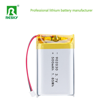 ซื้อ แบตเตอรี่ลิเธียมไอออน 902030 3.7V 500mAh 1.85wh แบตเตอรี่ Lipo แบบชาร์จไฟได้สำหรับแว่น VR การผลิตออนไลน์