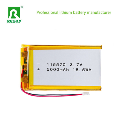 ซื้อ แพ็คแบตเตอรี่พอลิเมอร์ลิตียม 115570 3.7V 7.4V 11.1v 5000mAh 18.5wh สําหรับอุปกรณ์การแพทย์พกพา การผลิตออนไลน์