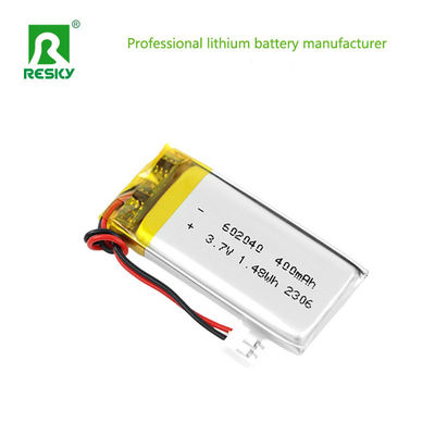 ซื้อ แบตเตอรี่ลิเธียมโพลิเมอร์เซลล์ 602040 400mAh 450mAh 3.7V 1.48wh Power Lipo Li-Polymer Battery การผลิตออนไลน์