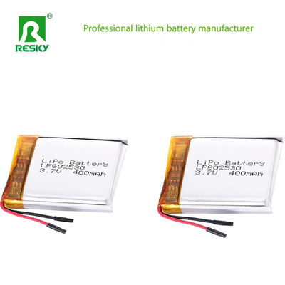 ซื้อ แบตเตอรี่ Li-ion LP602530 3.7V 400mAh 1.48wh โซลาร์ลิเธียม Lipo Polymer Battery Cell สำหรับเครื่องวัดออกซิเจนในเลือด การผลิตออนไลน์