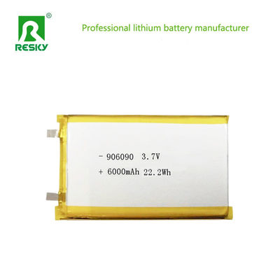 ซื้อ พลังงาน แบตเตอรี่ Lipo 906090 3.7v 6000mAh 22.2wh แบตเตอรี่ Lithium Ion Polymer สามารถชาร์จได้ สําหรับล็อคสมาร์ท การผลิตออนไลน์