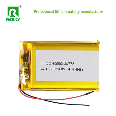 ซื้อ แบตเตอรี่ลิทธิียมไอออนที่สามารถชาร์จใหม่ได้ 504050 3.7v 1200mAh 4.44wh แพ็คแบตเตอรี่ลิทธิียมสําหรับสายรัดสมาร์ท การผลิตออนไลน์
