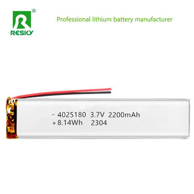 ซื้อ Lithium Ion Polymer Battery 4025180 3.7v 2200mAh 8.14wh Rechargeable Li-ion Battery Cell การผลิตออนไลน์