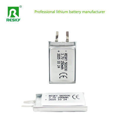 ซื้อ Lipo Battery Cell 502030 3.7v 250mAh 0.925wh Li-ion Lithium Ion Polymer Battery Pack การผลิตออนไลน์