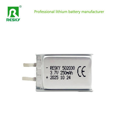 ซื้อ Rechargeable Lifepo4 Battery Cell 502030 3.7v 250mAh 0.925wh Power Lithium Ion Polymer Battery การผลิตออนไลน์