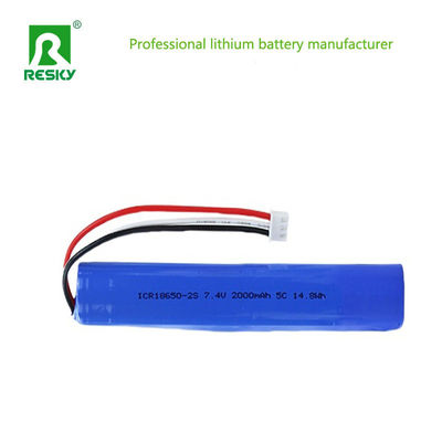 ซื้อ Power Lithium Battery 7.4V 2000mAh 14.8wh 5C Rechargeable Battery Pack For RC Car & Robot การผลิตออนไลน์