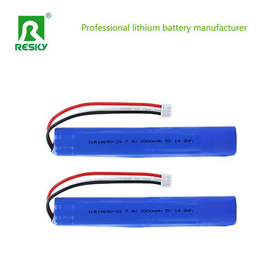 ซื้อ Power Batteries 18650 2S1P 7.4V 2000mAh 2600mAh 5C Lithium Ion Battery Pack  With MSDS/UN38.3 การผลิตออนไลน์