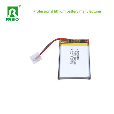 พลังงาน แบตเตอรี่พอลิเมอร์ลิตียมเซลล์ 503040 600mAh 3.7V สําหรับนาฬิกาสมาร์ท
