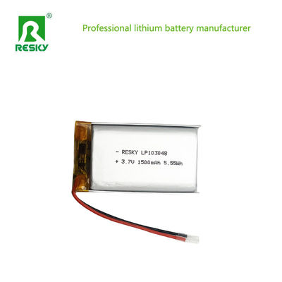เซลล์แบตเตอรี่พอลิเมอร์ลิตียม 3.7V 1500mAh 103048 สําหรับอุปกรณ์ดิจิตอล