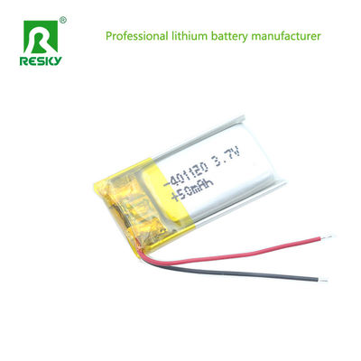 กระเป๋าแบตเตอรี่พอลิเมอร์ลิตียมเซลล์ 401120 3.7V 50mAh สําหรับอุปกรณ์สมาร์ท