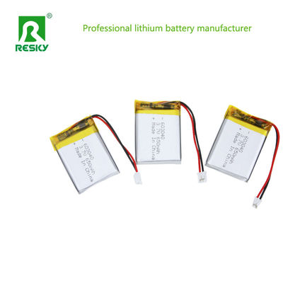 เซลล์แบตเตอรี่พอลิเมอร์ลิตียม 3.7V 603040 750mAh แบตเตอรี่ชาร์จใหม่ สําหรับหลอดไฟ 3 มิติ
