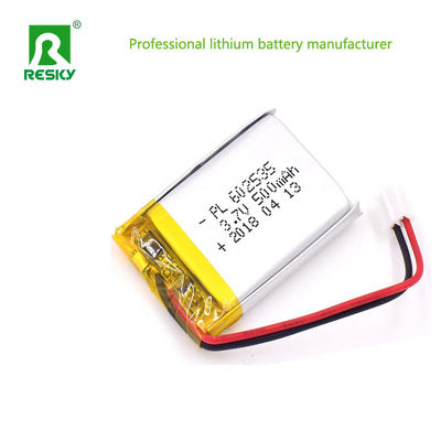 เซลล์แบตเตอรี่พอลิเมอร์ลิตียมสแควร์ 602535 3.7V 4.2V 400mAh สําหรับนาฬิกาฉลาด