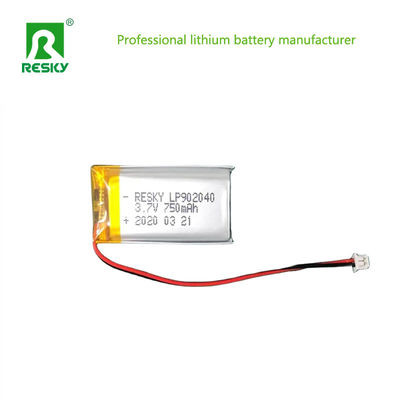 กระเป๋าสตางค์แบตเตอรี่พอลิเมอร์ลิตยูม 902040 3.7V 700mAh 750mAh สําหรับไฟฉาย LED