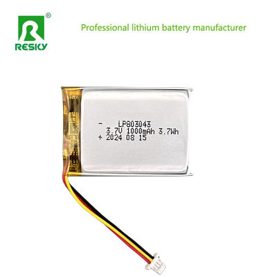 กระเป๋าสตางค์ แบตเตอรี่โพลีเมอร์ลิธีਅਮโซลาร์ 803040 3.7V 1000mAh 3.7wh พลังงาน