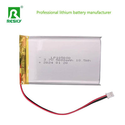 Lipo Lithium Polymer Battery Cell 105080 3.7V 5000mAh สําหรับเครื่องสั่งซื้อ