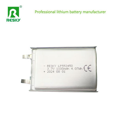 เซลล์แบตเตอรี่พอลิเมอร์ลิตยูมแบบชาร์จใหม่ 523450 553450 603450 แบตเตอรี่ Lipo