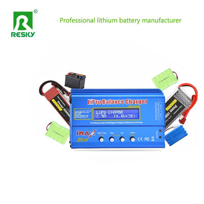 เครื่องชาร์จความสมดุล 80W สําหรับ LiFePO4 Lipo NiCd NiMH Lithium Polymer Battery