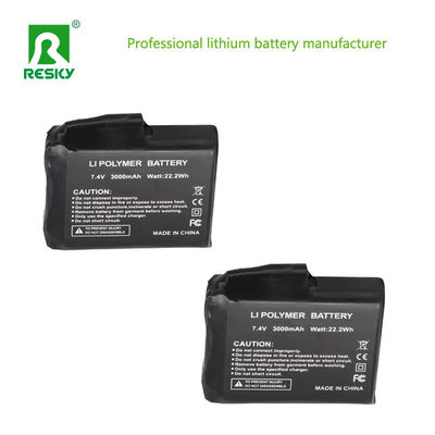 ถุงมือร้อน แบตเตอรี่ Li-Polymer 3.7V 4000mAh