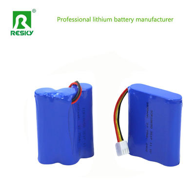 18650 3S1P แบตเตอรี่พลังงานลิเดียม 12V 2000mAh สําหรับแสง LED