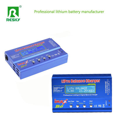 แบตเตอรี่ลิเดียม เครื่องชาร์จความสมดุล RC Imaxb6 80W 6A 7.4V 11.1V 14.8V 18.5V 22.2V
