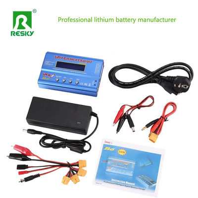 เครื่องชาร์จแบตเตอรี่ IMAXB6 80W 6A สําหรับแบตเตอรี่ลิธีโอ RC