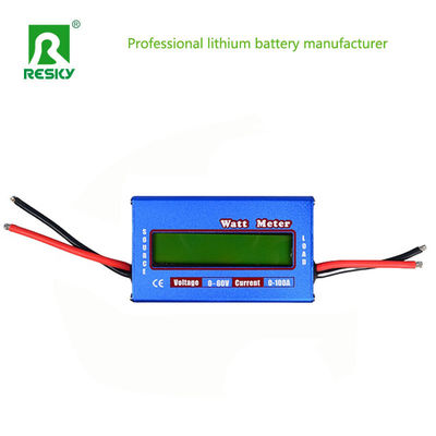 เครื่องวัดพลังงานแบบ DC 60V RC Accessories เครื่องวัดวัตต์ดิจิตอล 100A สําหรับแบตเตอรี่ลิธีਅਮ RC