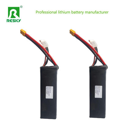14.8V 2600mAh แบตเตอรี่ลิธีโอ RC 30c 4s แบตเตอรี่ลิธีโอ RC โพลีเมอร์