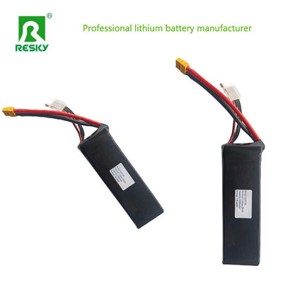 แบตเตอรี่เครื่องบิน Li Ion RC 2600mAh 11.1V 12V 15c แบตเตอรี่โพลีเมอร์ไอออนลิตียม