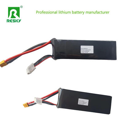 เฮลิคอปเตอร์ Drone RC Lipo แบตเตอรี่แพ็ค 853460 7.4V 1500mAh 25c Li Polymer แบตเตอรี่