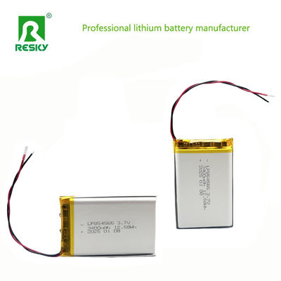 3.7V 3400mAh แบตเตอรี่พอลิเมอร์ลิตียม แพ็ค 854565 แบตเตอรี่ Lipo สําหรับ Walkie-Talkie