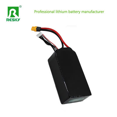 22.2v 6000mAh 133wh เซลล์แบตเตอรี่ลิธีียมที่สามารถชาร์จใหม่ได้ 8545150 3.7v กับกระแสการชาร์จสูงสุด 20c