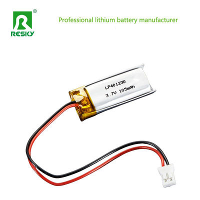 แพวเวอร์ Lipo แบตเตอรี่ 401230 3.7v 105mAh แบตเตอรี่โพลีเมอร์ลิตยูมไอออนแบบชาร์จใหม่ สําหรับนาฬิกาสมาร์ท