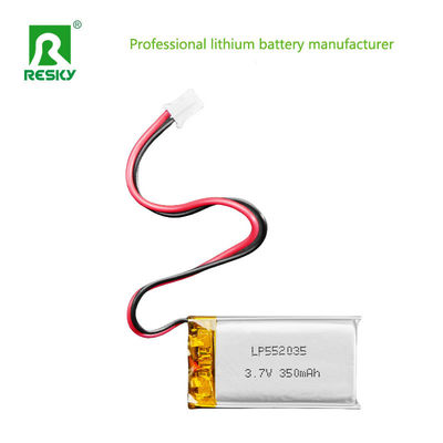 เซลล์แบตเตอรี่ลิทธิียมไอออน 502035 3.7v 350mAh แบตเตอรี่ Lipo แซลเลอร์ชาร์จได้