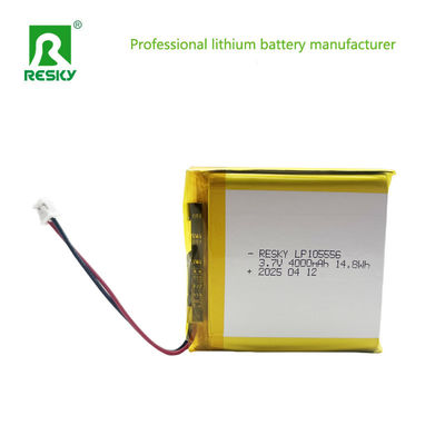แบตเตอรี่พอลิมเมอร์ไอออนลิตยูม 105556 3.7v 4000mAh 14.8wh แบตเตอรี่พอลิมเมอร์ไอออนลิตยูม