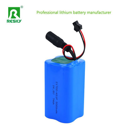 21700 5000mAh แบตเตอรี่ เซลล์ 14.8v 74wh แบตเตอรี่ Li-Ion Pack สําหรับแสงสว่างบนถนนแสงอาทิตย์ 300g