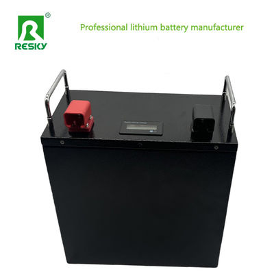 ชุดแบตเตอรี่แบบชาร์จไฟได้จากพลังงานแสงอาทิตย์ 12.8V 100Ah Lifepo4 สำหรับไฟสำรอง RV
