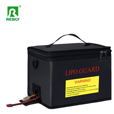 เงินดํา กันน้ํา กันไฟ กันระเบิด RC Lipo ถุงความปลอดภัย 215X145X165mm สําหรับการชาร์จที่ปลอดภัย