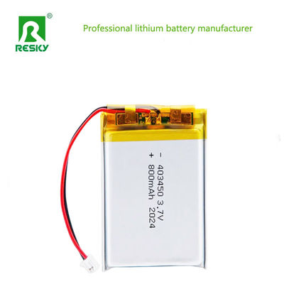 เซลล์ลิเธียมแบบชาร์จไฟได้ 3.7V 403450 800mAh lipo li-polymer battery cell สำหรับอุปกรณ์โสตทัศนูปกรณ์